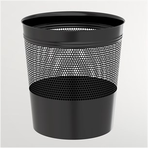 Perforated Office Type Dust Bin - Painted